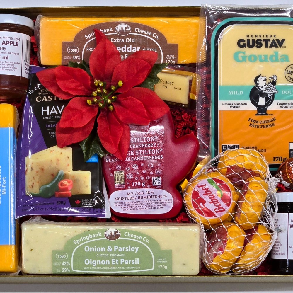 Cheese and  Homemade Jam Gift Box (large)
